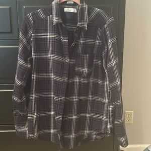 Hollister flannel boyfriend fit